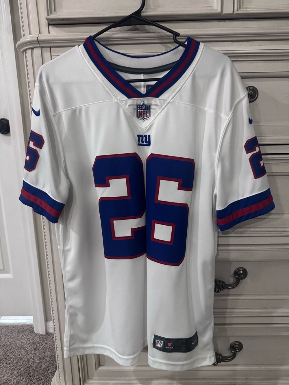 Saquon Barkley #26 New York Giants Nike On Field Jersey Men’s M White NFL